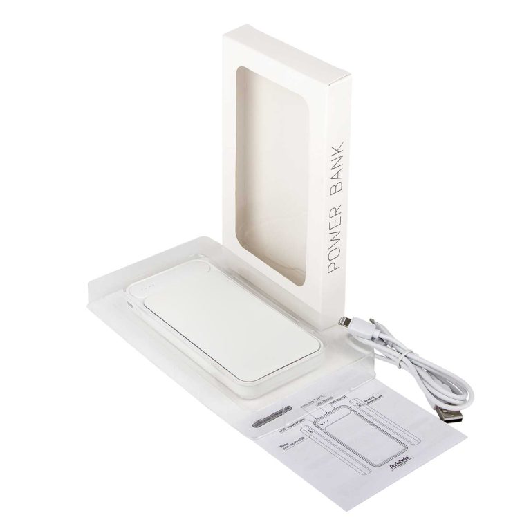 Внешний аккумулятор с подсветкой Старлайт Плюс PB (Starlight Plus PB) 10000 mAh, белый — изображение 10