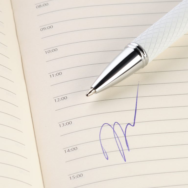 Шариковая ручка Альт (Alt), белая — изображение 4