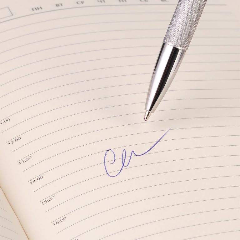 Шариковая ручка Леви (Levi), серая — изображение 4