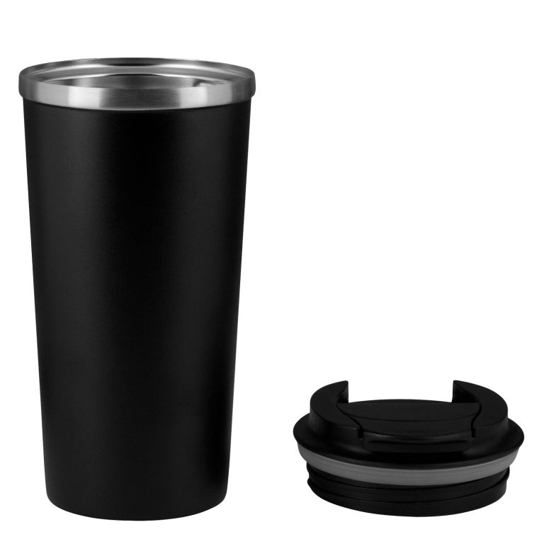 Термокружка вакуумная Палермо (Palermo), черная — изображение 4