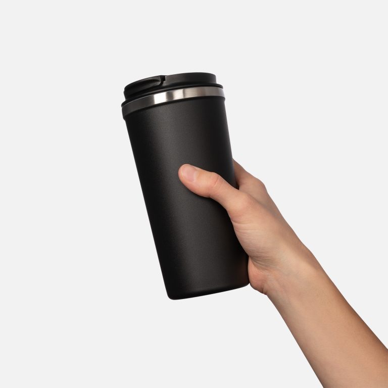 Термокружка вакуумная Палермо (Palermo), черная — изображение 6