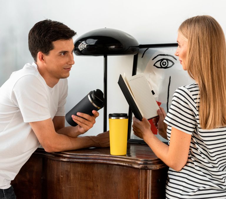 Термокружка вакуумная Палермо (Palermo), черная — изображение 8