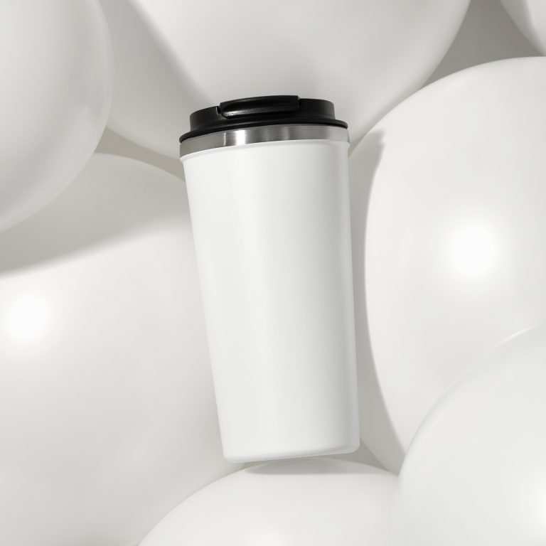 Термокружка вакуумная Палермо (Palermo), белая, зернистое покрытие — изображение 9