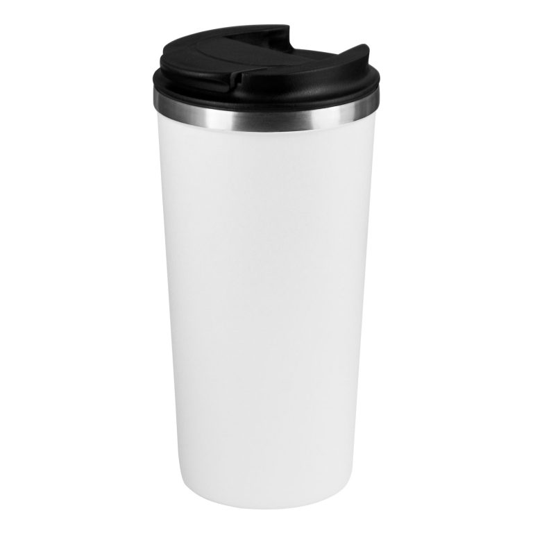 Термокружка вакуумная Палермо (Palermo), белая, зернистое покрытие — изображение 3