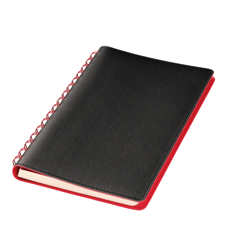 Ежедневник Виста (Vista) недатированный, черный/красный — изображение 2