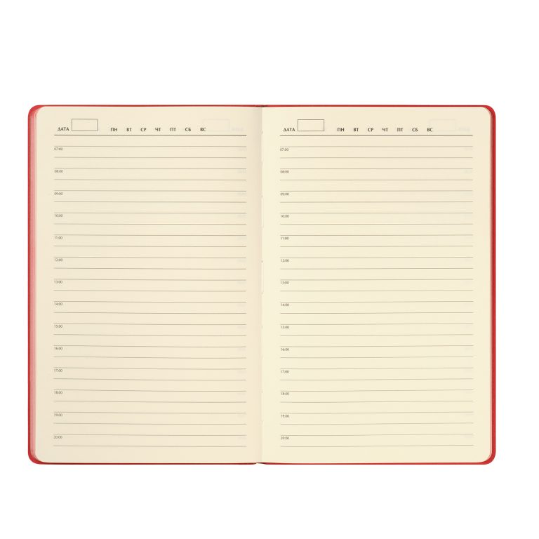 Ежедневник Рейн (Rain) недатированный, красный — изображение 10