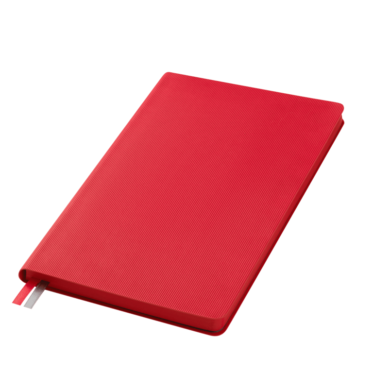 Ежедневник Рейн (Rain) недатированный, красный (без упаковки, без стикера) — изображение 2