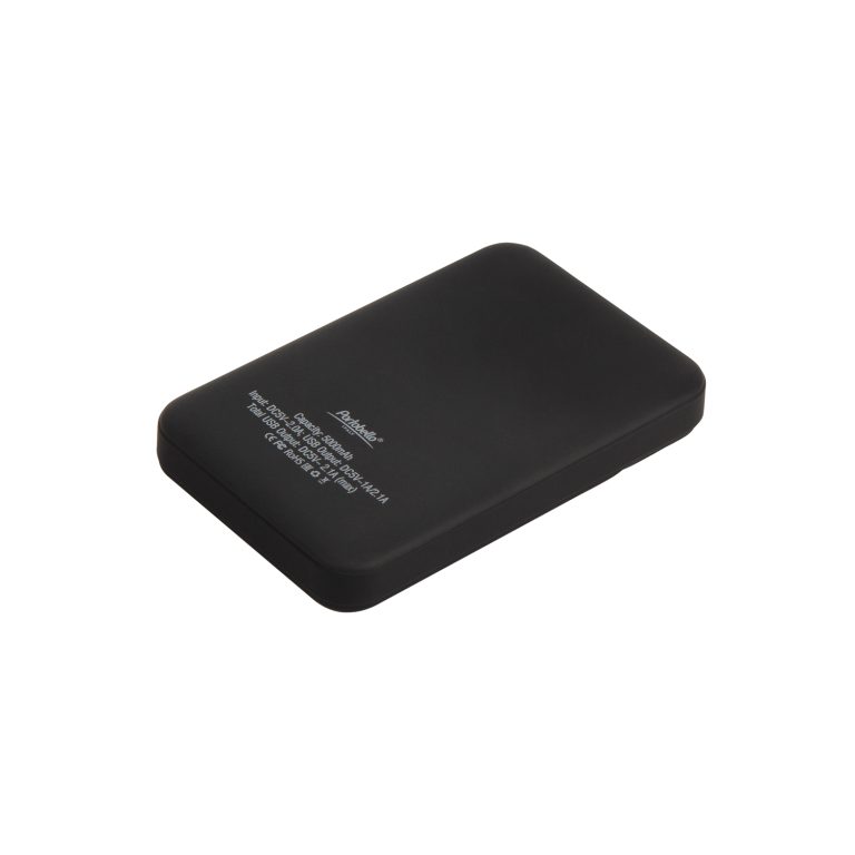 Внешний аккумулятор с подсветкой Скайлайн (Skyline), 5000 mAh, черный — изображение 2