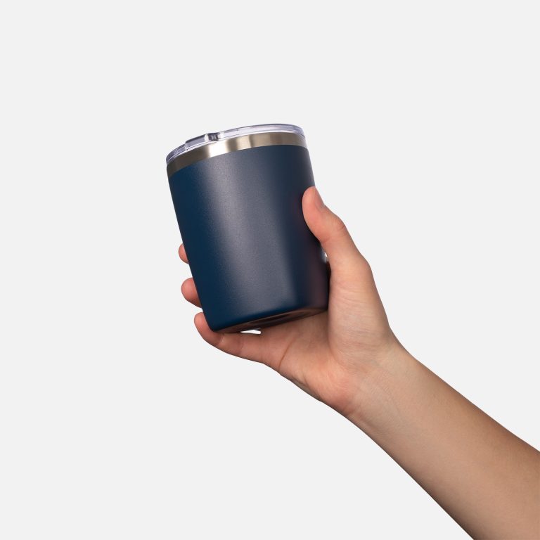 Термокружка вакуумная Вива (Viva), синяя — изображение 6