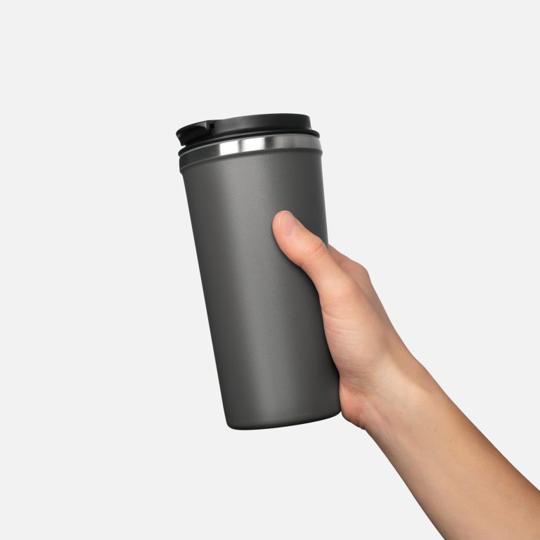 Термокружка вакуумная Палермо (Palermo), светло-серая — изображение 6