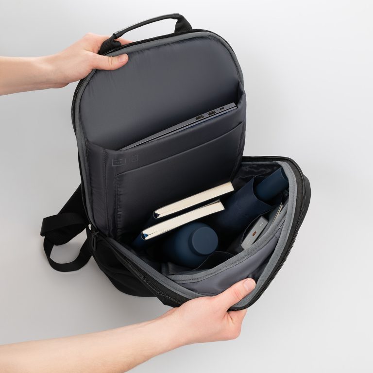 Бизнес рюкзак Альтер (Alter) с USB разъемом, черный — изображение 7