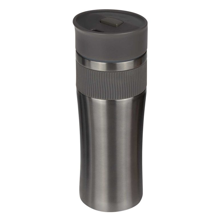 Термокружка вакуумная Поло (Polo), серая — изображение 2