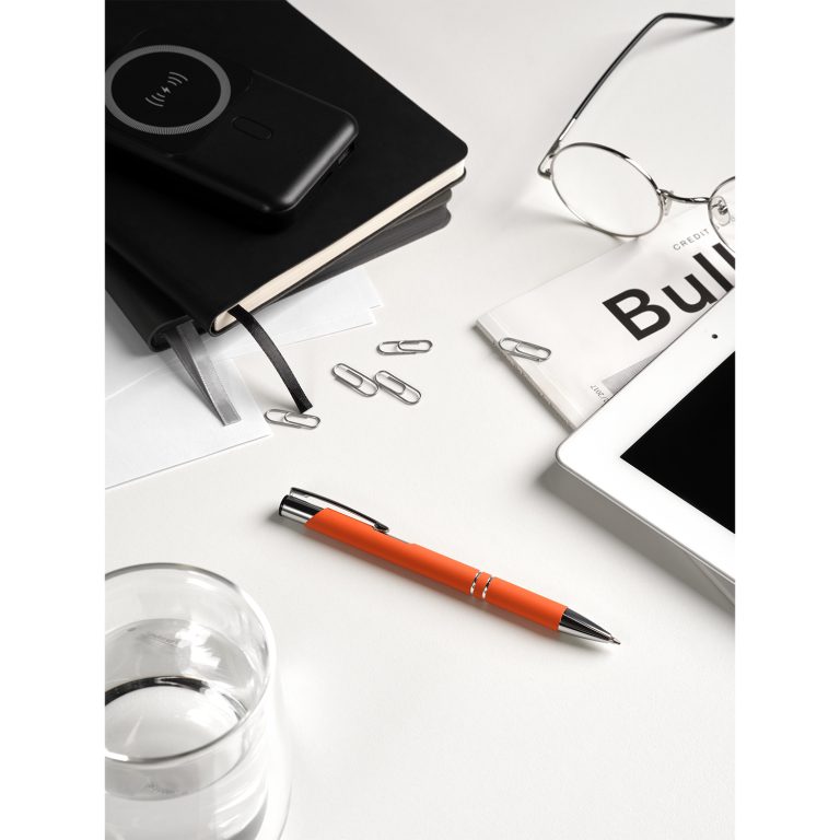 Шариковая ручка Альфа (Alpha), оранжевая — изображение 7