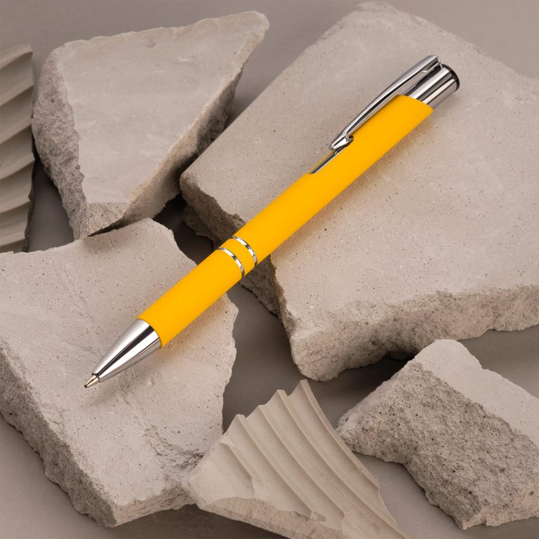 Шариковая ручка Альфа (Alpha), желтая — изображение 6