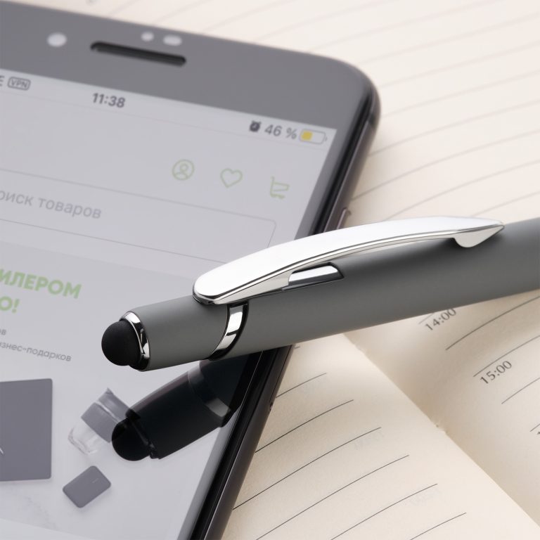 Шариковая ручка Комет Нео (Comet NEO), серая — изображение 5