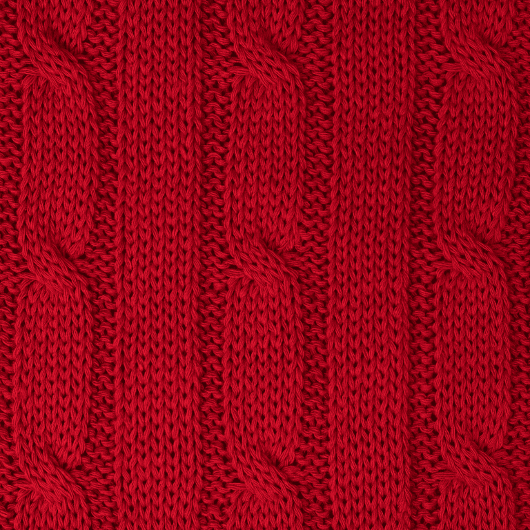 Плед Фадо (Fado) вязаный, красный (без подарочной коробки) — изображение 4