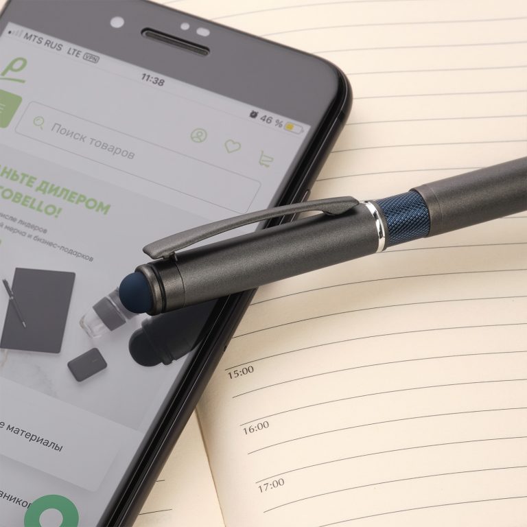 Шариковая ручка АйПи Хамелеон (IP Chameleon), синяя — изображение 5