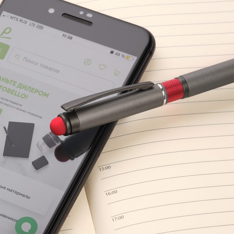 Шариковая ручка АйПи Хамелеон (IP Chameleon), красная — изображение 5