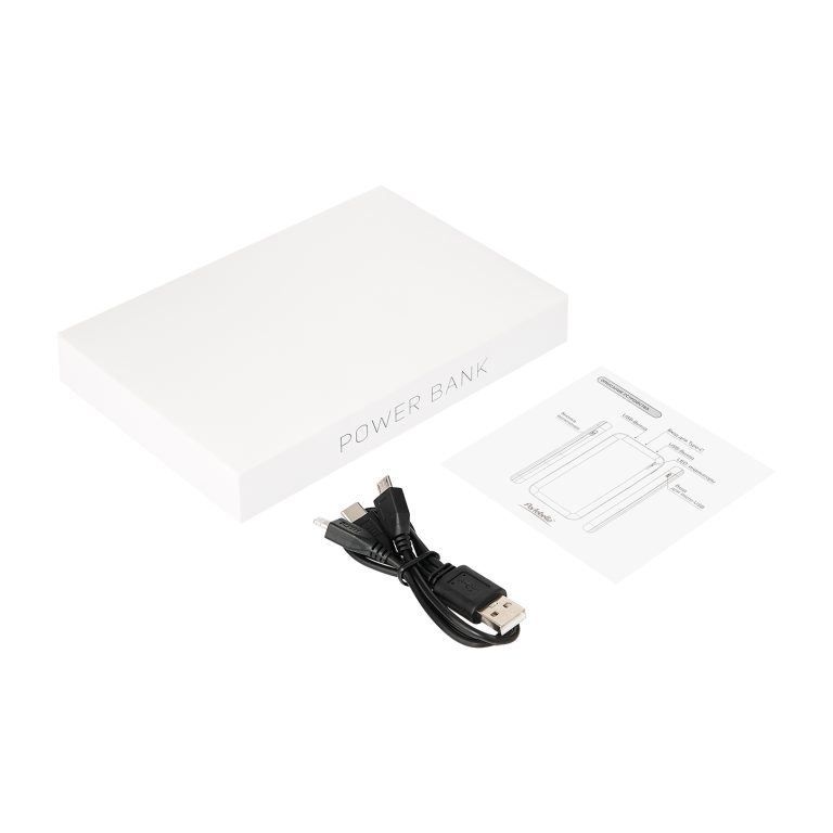 Внешний аккумулятор с подсветкой Люче (Luce) 10000 mAh, серый — изображение 10