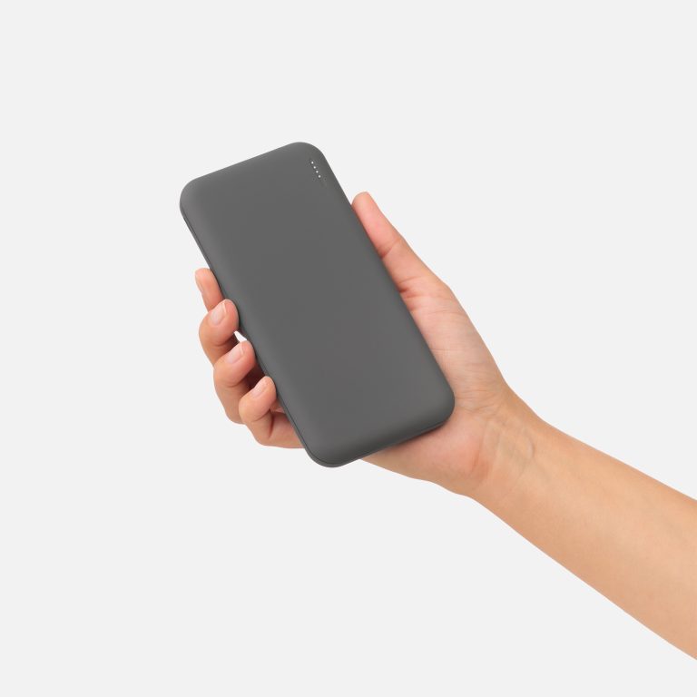 Внешний аккумулятор с подсветкой Люче (Luce) 10000 mAh, серый — изображение 6