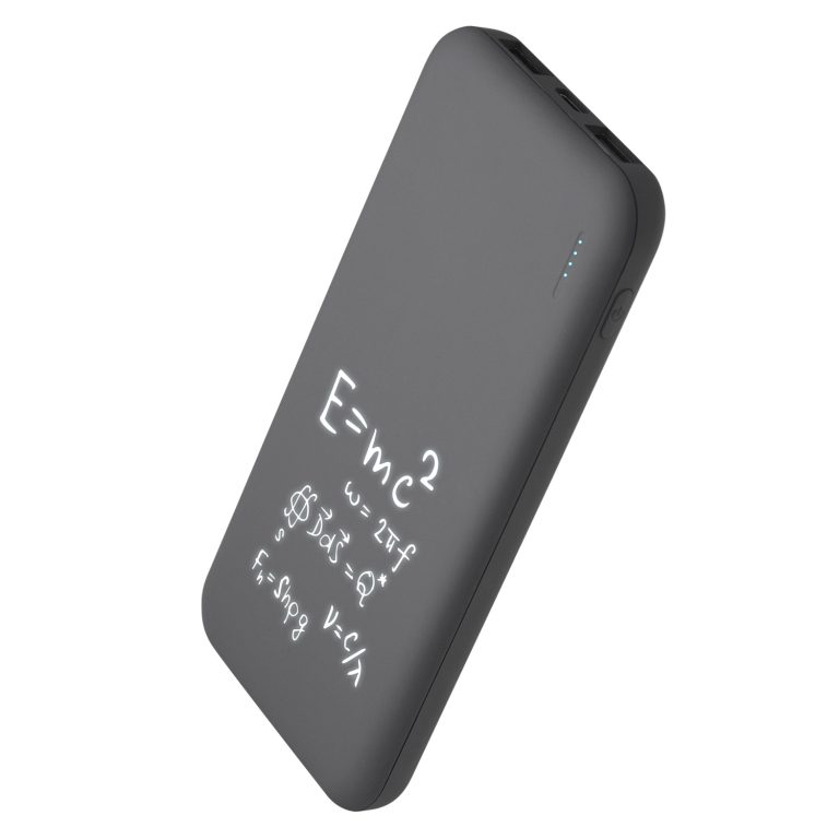 Внешний аккумулятор с подсветкой Люче (Luce) 10000 mAh, серый — изображение 8