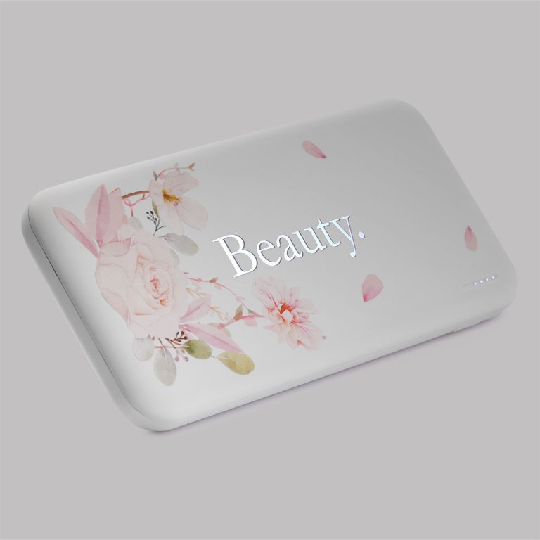 Внешний аккумулятор с подсветкой Люче (Luce) 10000 mAh, белый — изображение 10