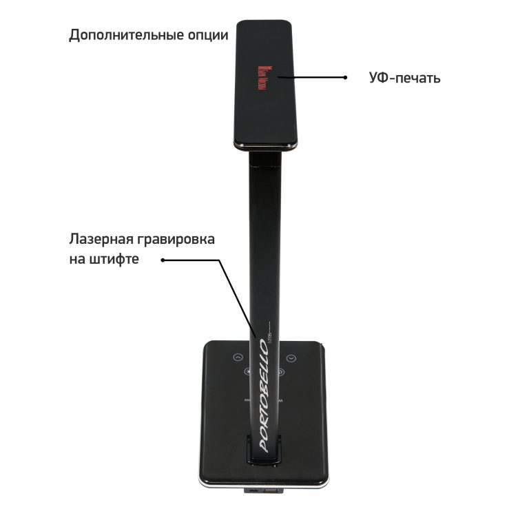 Настольная лампа c беспроводной зарядкой Люмос Ультрамарин (Lumos Ultramarine), синяя — изображение 4