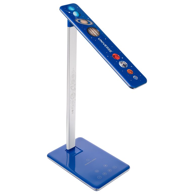 Настольная лампа c беспроводной зарядкой Люмос Ультрамарин (Lumos Ultramarine), синяя — изображение 7