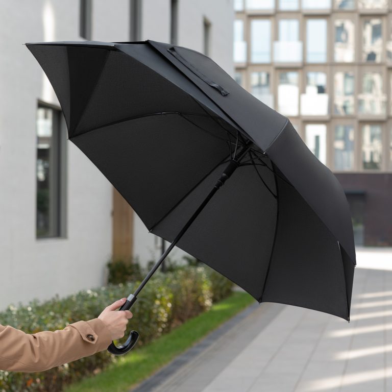 Зонт-трость Дюна (Dune), черный — изображение 8