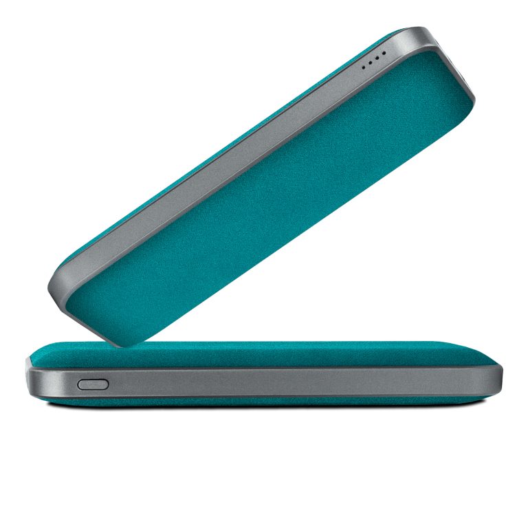 Внешний аккумулятор Ин Велюр (In Velour) 10000 mAh, бирюзовый — изображение 4