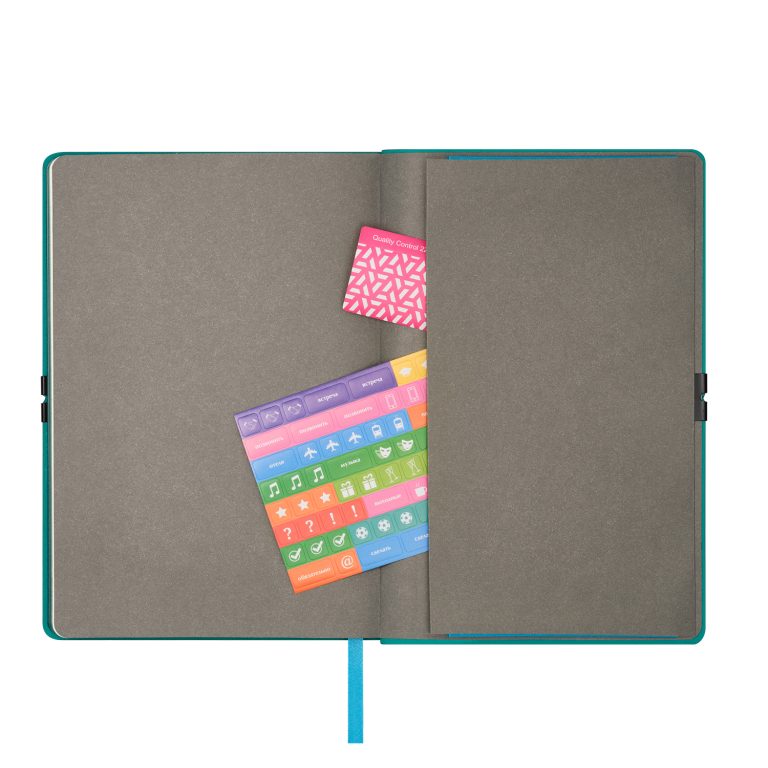 Ежедневник Ин Велюр (In Velour) недатированный, бирюзовый — изображение 8