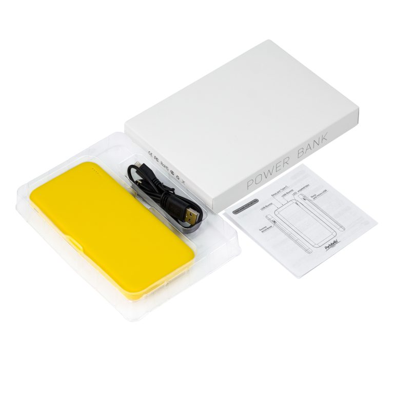 Внешний аккумулятор с подсветкой Люче (Luce) Lemoni 10000 mAh, желтый — изображение 9