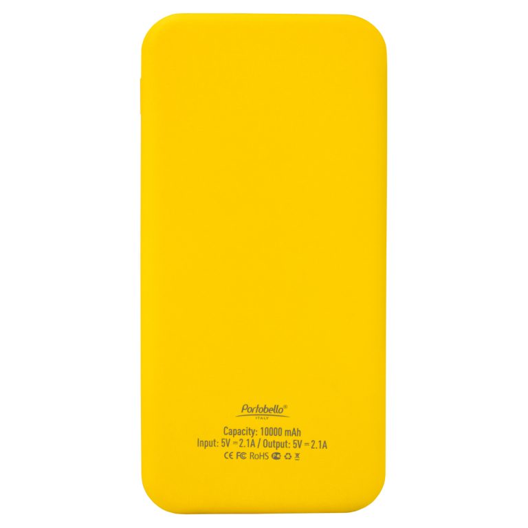 Внешний аккумулятор с подсветкой Люче (Luce) Lemoni 10000 mAh, желтый — изображение 5