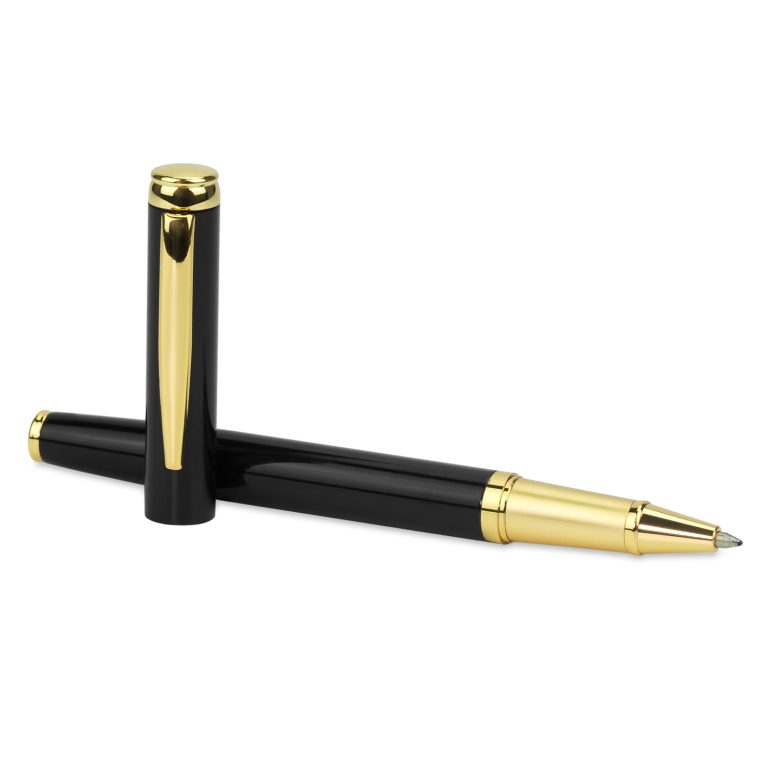 Ручка-роллер Соната (Sonata), черная/позолота — изображение 3