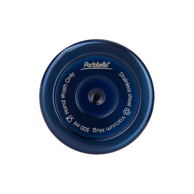 Термокружка вакуумная Поло (Polo), синяя — изображение 4