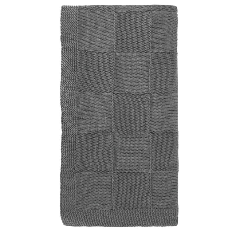 Плед Селла (Cella) вязаный, серый (без подарочной коробки) — изображение 2