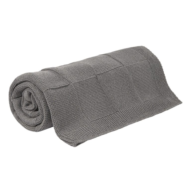 Плед Селла (Cella) вязаный, серый (без подарочной коробки) — изображение 3