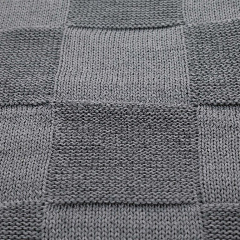 Плед Селла (Cella) вязаный, серый (без подарочной коробки) — изображение 6