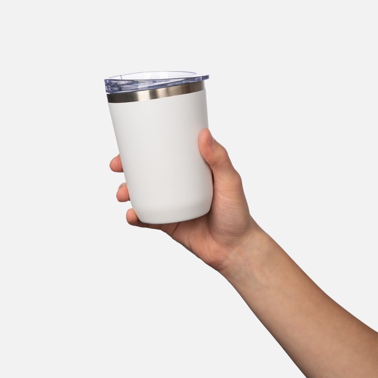 Термокружка вакуумная с керамическим покрытием Арктик (Arctic), белый/серый — изображение 9