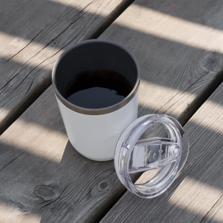 Термокружка вакуумная с керамическим покрытием Арктик (Arctic), белый/серый — изображение 6