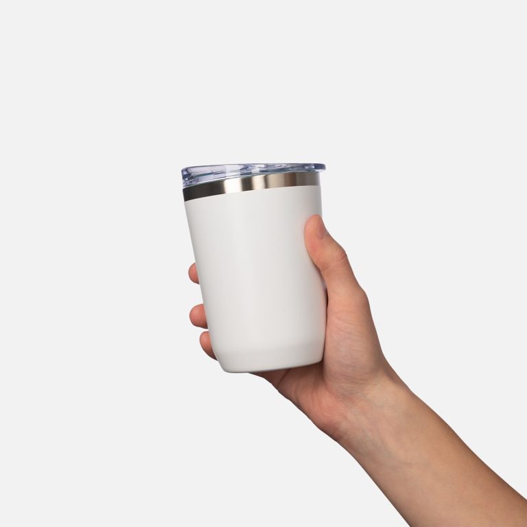 Термокружка вакуумная с керамическим покрытием Арктик (Arctic), белый/аква — изображение 10