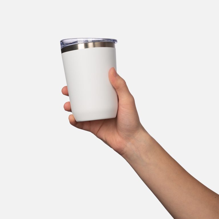 Термокружка вакуумная с керамическим покрытием Арктик (Arctic), белый/синий — изображение 9