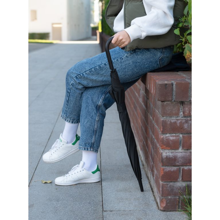 Зонт-трость Бергвинд (Bergwind), черный — изображение 10