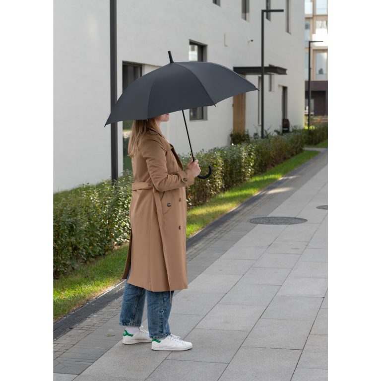 Зонт-трость Бергвинд (Bergwind), черный — изображение 8