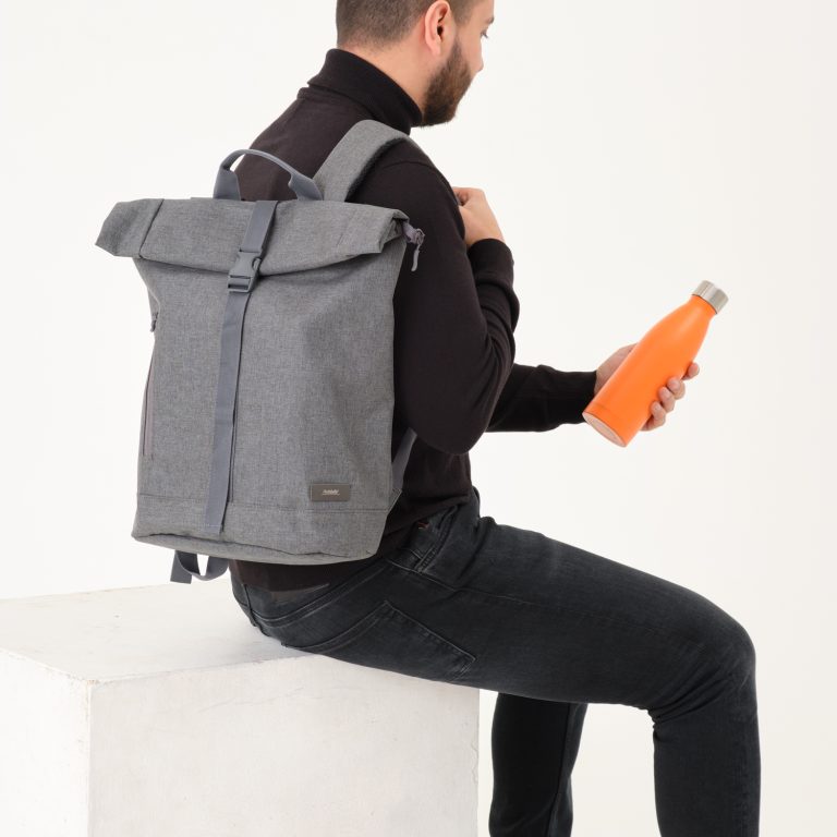 Термобутылка вакуумная герметичная Фреско (Fresco), оранжевая, гладкое покрытие — изображение 7