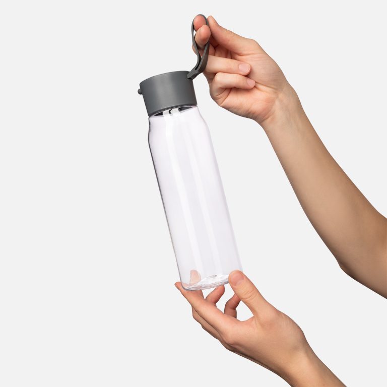 Бутылка для воды Степ (Step), серая — изображение 8