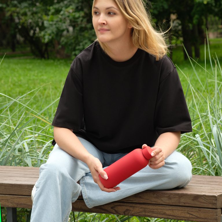 Термобутылка вакуумная герметичная Прима (Prima), красная — изображение 9