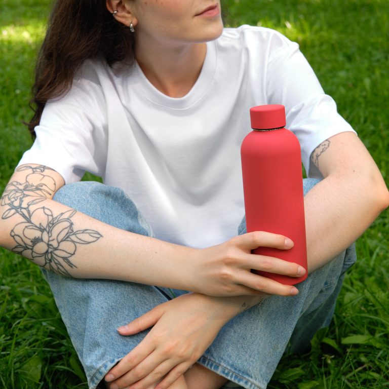 Термобутылка вакуумная герметичная Прима (Prima), красная — изображение 6