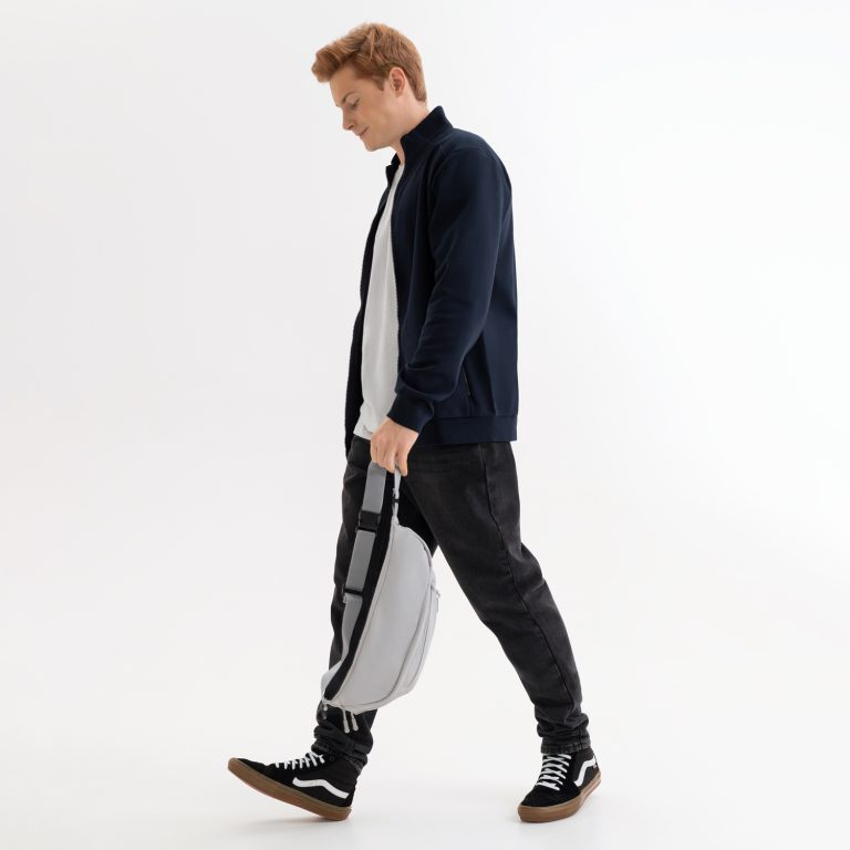 Толстовка на молнии Астин (Astin) темно-синяя, размер L — изображение 8