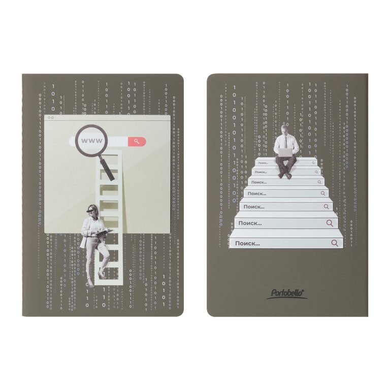 Блокнот Альфа Слим (Alpha slim), серый — изображение 2